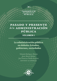 Cubierta Pasado y presente de la administración pública volumen 1