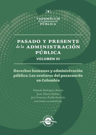 Cubierta Pasado y presente de la administración pública volumen 3